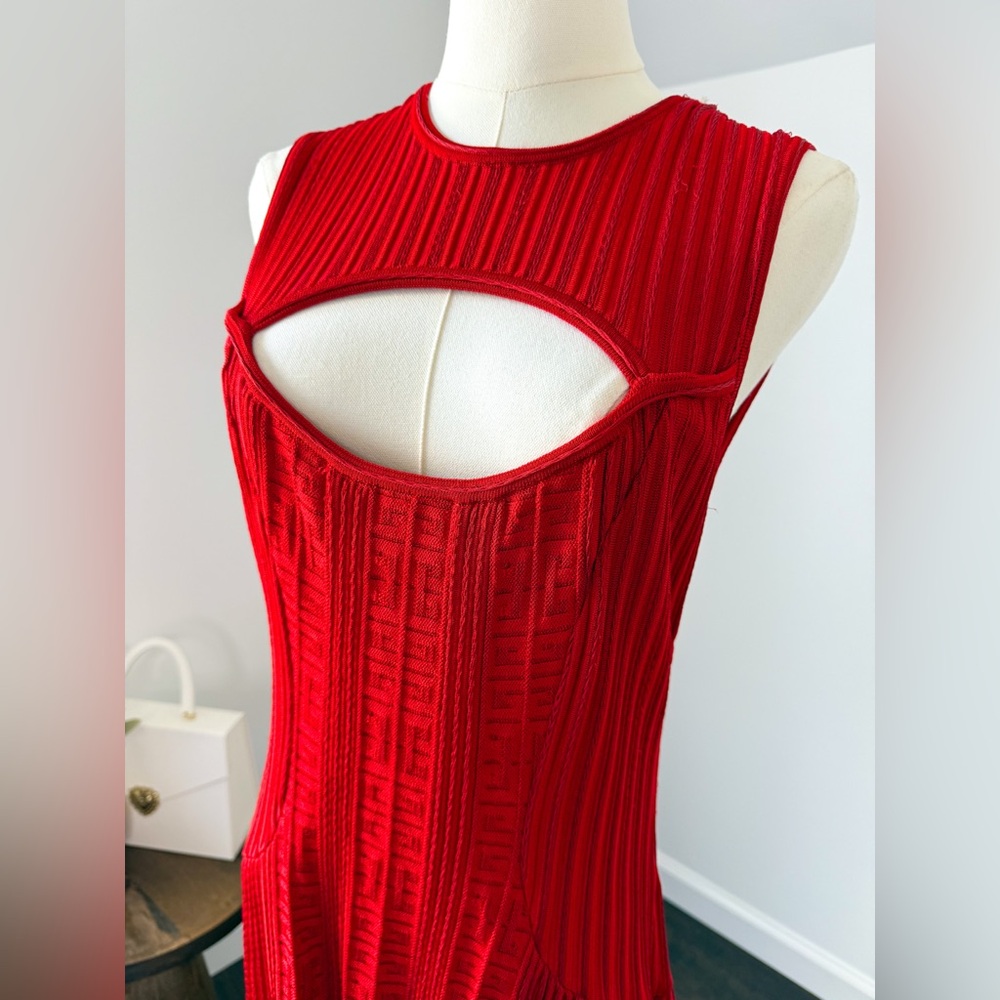 Givenchy Monogram Cutout Sweater Dress - Picture 4 of 13